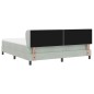 Letto con Box Spring e Materasso vidaXL Grigio chiaro 180x200 cm Velluto