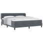 Letto Box Spring vidaXL con Materasso Grigio Scuro 180x200 cm in Velluto Letto Box Spring vidaXL con Materasso Grigio Scuro 180x200 cm in Velluto