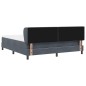 Letto Box Spring vidaXL con Materasso Grigio Scuro 180x200 cm in Velluto Letto Box Spring vidaXL con Materasso Grigio Scuro 180x200 cm in Velluto