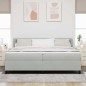 vidaXL Letto con Rete a Molle e Materasso Grigio Chiaro 200x200 cm Velluto vidaXL Letto con Rete a Molle e Materasso Grigio Chiaro 200x200 cm Velluto