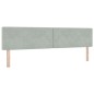 vidaXL Letto con Rete a Molle e Materasso Grigio Chiaro 200x200 cm Velluto vidaXL Letto con Rete a Molle e Materasso Grigio Chiaro 200x200 cm Velluto