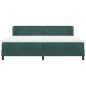 Letto Box Spring con Materasso verde scuro 200x200 cm in Velluto Letto Box Spring con Materasso verde scuro 200x200 cm in Velluto