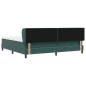 Letto Box Spring con Materasso verde scuro 200x200 cm in Velluto Letto Box Spring con Materasso verde scuro 200x200 cm in Velluto
