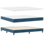 Letto a Rete vidaXL con Materasso Blu Scuro 200x200 cm in Velluto Letto a Rete vidaXL con Materasso Blu Scuro 200x200 cm in Velluto