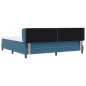 Letto a Rete vidaXL con Materasso Blu Scuro 200x200 cm in Velluto Letto a Rete vidaXL con Materasso Blu Scuro 200x200 cm in Velluto