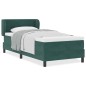 Letto Box Spring con Materasso Verde Scuro 80x200 cm in Velluto - vidaXL Letto Box Spring con Materasso Verde Scuro 80x200 cm in Velluto - vidaXL