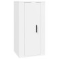 Set Mobili Porta TV 3 pz Bianco in Legno Multistrato Set Mobili Porta TV 3 pz Bianco in Legno Multistrato