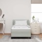 vidaXL Letto Box Spring con Materasso Grigio Chiaro 90x190 cm in Velluto