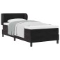 Letto Box Spring vidaXL con Materasso Nero 90x190 cm in Velluto Letto Box Spring vidaXL con Materasso Nero 90x190 cm in Velluto