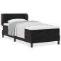 Letto Box Spring vidaXL con Materasso Nero 90x190 cm in Velluto Letto Box Spring vidaXL con Materasso Nero 90x190 cm in Velluto
