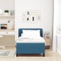Letto a Box vidaXL con Materasso Blu Scuro 90x190 cm in Velluto