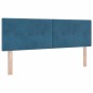 vidaXL Letto Box Spring con Materasso Blu Scuro 140x190 cm Velluto vidaXL Letto Box Spring con Materasso Blu Scuro 140x190 cm Velluto