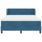 vidaXL Letto Box Spring con Materasso Blu Scuro 140x190 cm Velluto vidaXL Letto Box Spring con Materasso Blu Scuro 140x190 cm Velluto