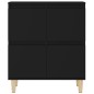 Credenze 2pz Nere 60x35x70 cm in Legno Multistrato Credenze 2pz Nere 60x35x70 cm in Legno Multistrato