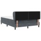 vidaXL Letto Box Spring con Materasso Grigio Scuro 140x200 cm in Velluto vidaXL Letto Box Spring con Materasso Grigio Scuro 140x200 cm in Velluto