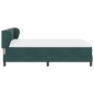 vidaXL Letto Box Spring con Materasso Verde Scuro 140x200 cm Velluto vidaXL Letto Box Spring con Materasso Verde Scuro 140x200 cm Velluto