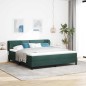 Letto a molle vitaXL con materasso verde scuro 180x200 cm in velluto Letto a molle vitaXL con materasso verde scuro 180x200 cm in velluto