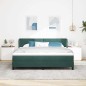 Letto a molle vitaXL con materasso verde scuro 180x200 cm in velluto Letto a molle vitaXL con materasso verde scuro 180x200 cm in velluto