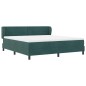 Letto a molle vitaXL con materasso verde scuro 180x200 cm in velluto Letto a molle vitaXL con materasso verde scuro 180x200 cm in velluto