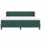 Letto a molle vitaXL con materasso verde scuro 180x200 cm in velluto Letto a molle vitaXL con materasso verde scuro 180x200 cm in velluto