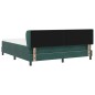 Letto a molle vitaXL con materasso verde scuro 180x200 cm in velluto Letto a molle vitaXL con materasso verde scuro 180x200 cm in velluto