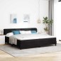 vidaXL Letto Box Spring con Materasso Nero 200x200 cm Velluto vidaXL Letto Box Spring con Materasso Nero 200x200 cm Velluto