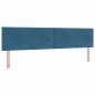 vidaXL Letto Box Spring con Materasso Blu Scuro 200x200 cm Velluto vidaXL Letto Box Spring con Materasso Blu Scuro 200x200 cm Velluto