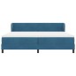 vidaXL Letto Box Spring con Materasso Blu Scuro 200x200 cm Velluto vidaXL Letto Box Spring con Materasso Blu Scuro 200x200 cm Velluto