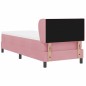 vidaXL Letto a Molle con Materasso Rosa 80x200 cm in Velluto vidaXL Letto a Molle con Materasso Rosa 80x200 cm in Velluto