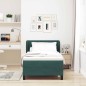 vidaXL Letto a Box con Materasso Verde Scuro 90x190 cm Velluto vidaXL Letto a Box con Materasso Verde Scuro 90x190 cm Velluto