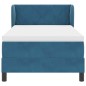 Letto Box Spring vidaXL con Materasso Blu Scuro 90x190 cm in Velluto Letto Box Spring vidaXL con Materasso Blu Scuro 90x190 cm in Velluto