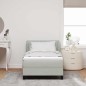 Letto a molle vitaXL con materasso Grigio chiaro 90x200 cm Velluto