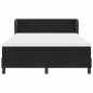 vidaXL Letto a Molle con Materasso Nero 140x190 cm in Velluto vidaXL Letto a Molle con Materasso Nero 140x190 cm in Velluto