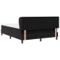 vidaXL Letto a Molle con Materasso Nero 140x190 cm in Velluto vidaXL Letto a Molle con Materasso Nero 140x190 cm in Velluto