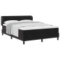 Letto Box Spring con Materasso nero 140x200 cm in Velluto Letto Box Spring con Materasso nero 140x200 cm in Velluto