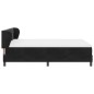 Letto Box Spring con Materasso nero 140x200 cm in Velluto Letto Box Spring con Materasso nero 140x200 cm in Velluto