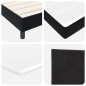 Letto Box Spring con Materasso nero 140x200 cm in Velluto Letto Box Spring con Materasso nero 140x200 cm in Velluto
