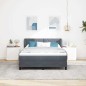 Letto Box Spring vidaXL con Materasso Grigio Scuro 160x200 cm in Velluto Letto Box Spring vidaXL con Materasso Grigio Scuro 160x200 cm in Velluto