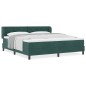 vidaXL Letto Box Spring con Materasso Verde Scuro 180x200 cm Velluto vidaXL Letto Box Spring con Materasso Verde Scuro 180x200 cm Velluto