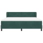 vidaXL Letto Box Spring con Materasso Verde Scuro 180x200 cm Velluto vidaXL Letto Box Spring con Materasso Verde Scuro 180x200 cm Velluto