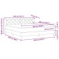 vidaXL Letto Box Spring con Materasso Verde Scuro 180x200 cm Velluto vidaXL Letto Box Spring con Materasso Verde Scuro 180x200 cm Velluto