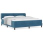 vidaXL Letto Box Spring con Materasso Blu Scuro 180x200 cm Velluto vidaXL Letto Box Spring con Materasso Blu Scuro 180x200 cm Velluto