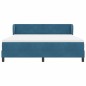 vidaXL Letto Box Spring con Materasso Blu Scuro 180x200 cm Velluto vidaXL Letto Box Spring con Materasso Blu Scuro 180x200 cm Velluto