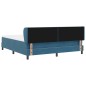 vidaXL Letto Box Spring con Materasso Blu Scuro 180x200 cm Velluto vidaXL Letto Box Spring con Materasso Blu Scuro 180x200 cm Velluto