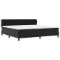 Letto Box Spring con Materasso Nero 200x200 cm in Velluto Letto Box Spring con Materasso Nero 200x200 cm in Velluto
