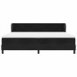 Letto Box Spring con Materasso Nero 200x200 cm in Velluto Letto Box Spring con Materasso Nero 200x200 cm in Velluto