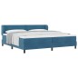 Letto Box Spring vidaXL con Materasso Blu Scuro 200x200 cm Velluto Letto Box Spring vidaXL con Materasso Blu Scuro 200x200 cm Velluto