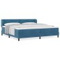 Letto Box Spring vidaXL con Materasso Blu Scuro 200x200 cm Velluto Letto Box Spring vidaXL con Materasso Blu Scuro 200x200 cm Velluto