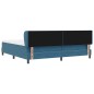 Letto Box Spring vidaXL con Materasso Blu Scuro 200x200 cm Velluto Letto Box Spring vidaXL con Materasso Blu Scuro 200x200 cm Velluto