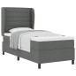 vidaXL Letto con materasso a molle grigio scuro, 90x190 cm, tessuto vidaXL Letto con materasso a molle grigio scuro, 90x190 cm, tessuto